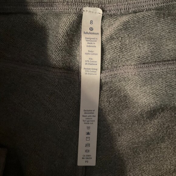 NWOT lululemon Cropped Jogger, Gray, Sz 8 - Picture 5 of 9